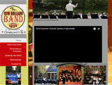 Tablet Screenshot of newhollandband.org